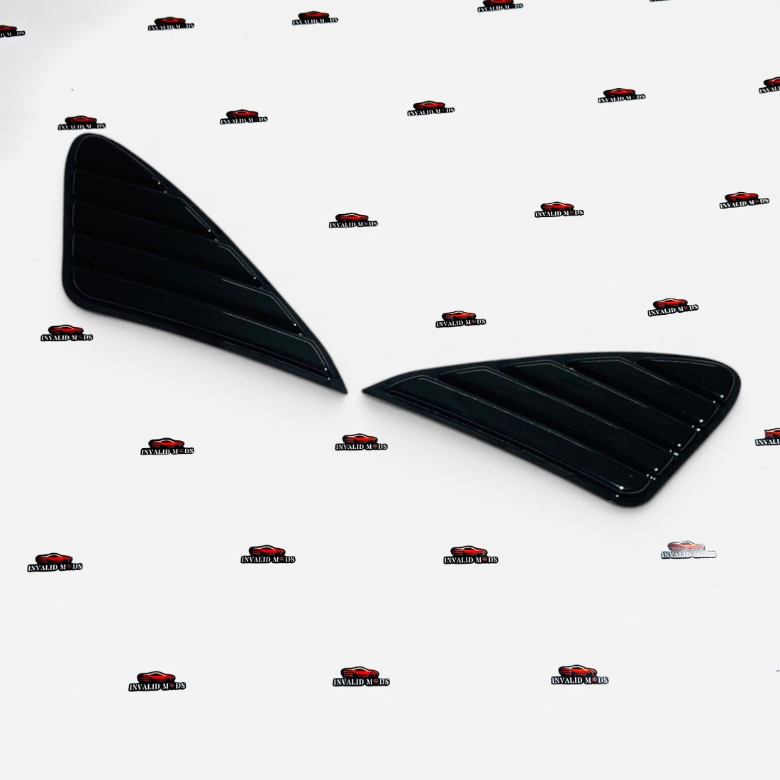 Suzuki Baleno & Toyota Glanza 2015-2021 Side Window Louvers | Gloss Black Rear Quarter Window Covers