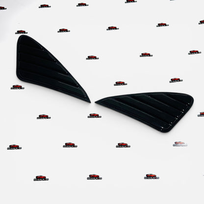 Suzuki Baleno & Toyota Glanza 2015-2021 Side Window Louvers | Gloss Black Rear Quarter Window Covers