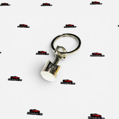 Piston Style Keychain | Functional Metal Engine Piston Keychain