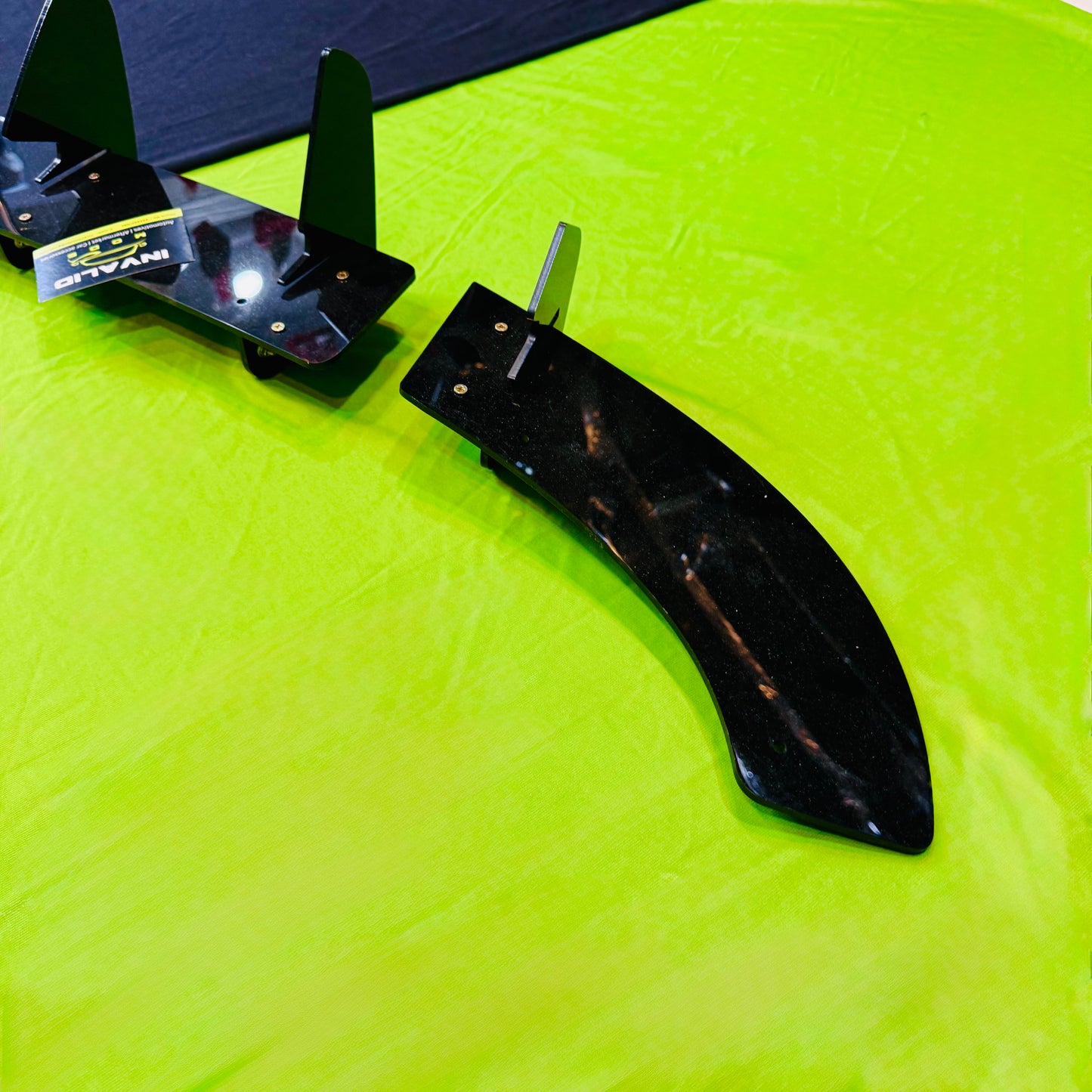 VW Polo 5 Fin Diffuser | Gloss Black | ABS