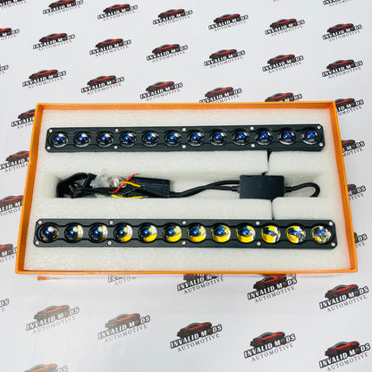 Dual Color LED Work Light Bar (White & Yellow) | High Power Auxiliary Lights for Cars