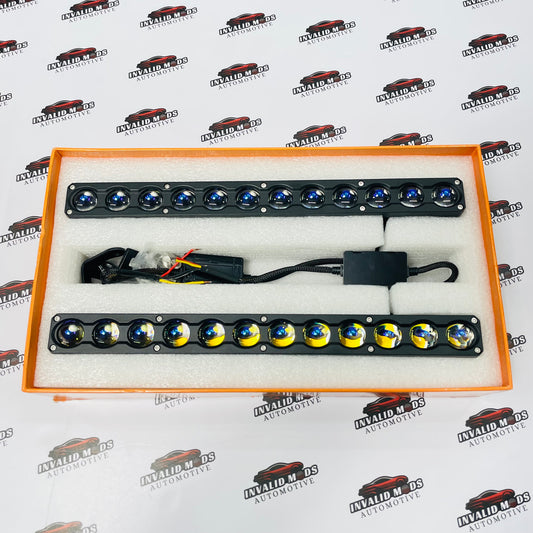 Dual Color LED Work Light Bar (White & Yellow) | High Power Auxiliary Lights for Cars