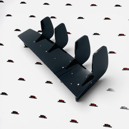 Hyundai i20 N-Line Glossy Black Rear Diffuser | Sporty 4-Fin Bumper Lip Kit