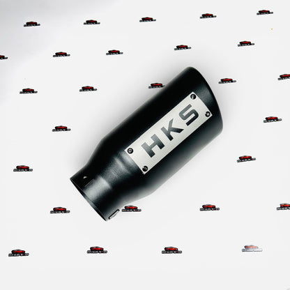 HKS Performance Exhaust Tip | Premium Matte Black | Universal Stainless Steel Exhaust Tip