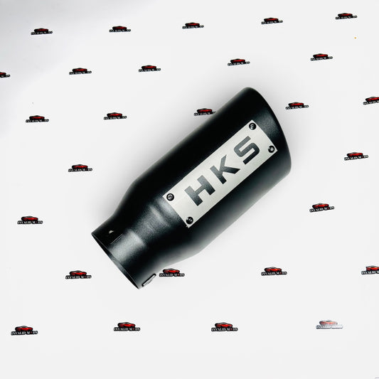 HKS Performance Exhaust Tip | Premium Matte Black | Universal Stainless Steel Exhaust Tip