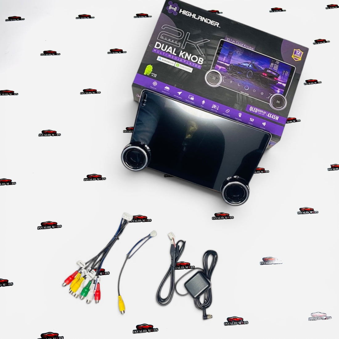 Highlander 2K Dual Knob Android Car Multimedia Player – 10.1" QLED Display