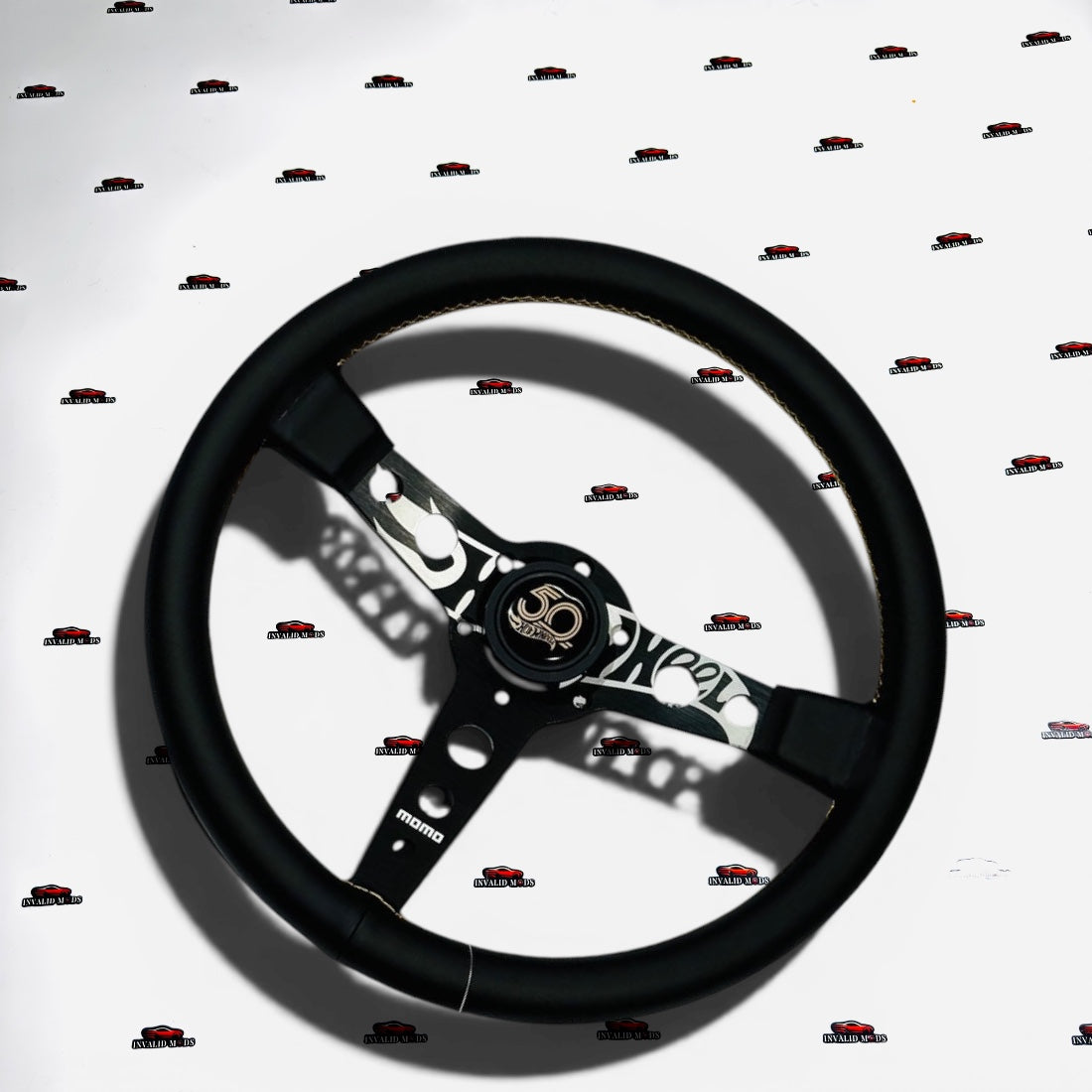 MOMO Hot Wheels Edition Steering Wheel | Leather/Alcantara Universal Racing Wheel 350mm