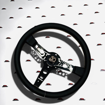 MOMO Hot Wheels Edition Steering Wheel | Leather/Alcantara Universal Racing Wheel 350mm