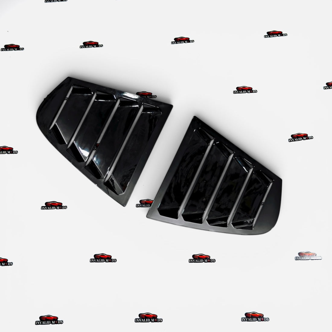 BMW 3 Series F30 Side Window Louvers | Gloss Black ABS Quarter Window Louvers for 2012-2019 BMW F30 Sedan