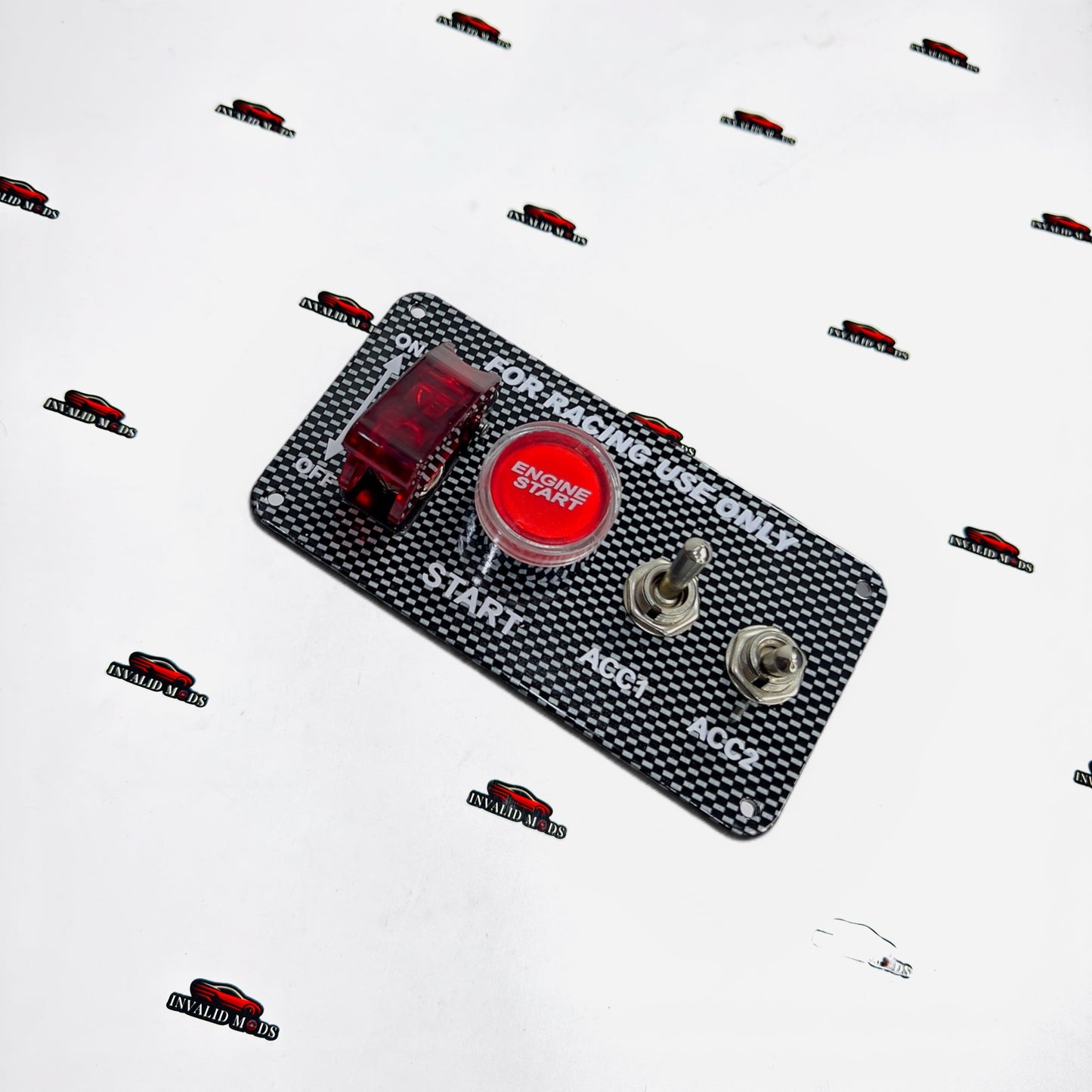 Universal Aircraft-Style Car Toggle Switch with Safety Cover – 12V ON/OFF Aftermarket Control