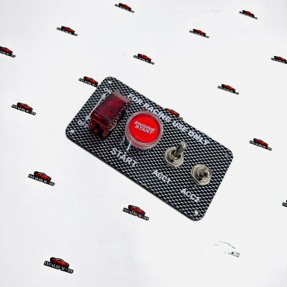 Universal Aircraft-Style Car Toggle Switch with Safety Cover – 12V ON/OFF Aftermarket Control