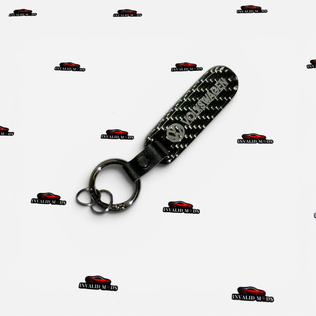 Volkswagen Carbon Finish Keychains | Premium Sport Style Keyring