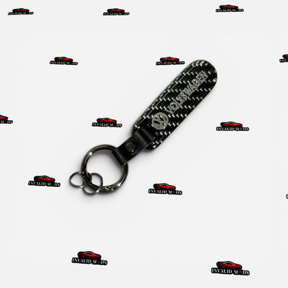 Volkswagen Carbon Finish Keychains | Premium Sport Style Keyring