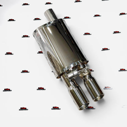Remus Valvetronic Dual Tip Exhaust | Universal Performance Exhaust System | Plain Finish with Remote Control