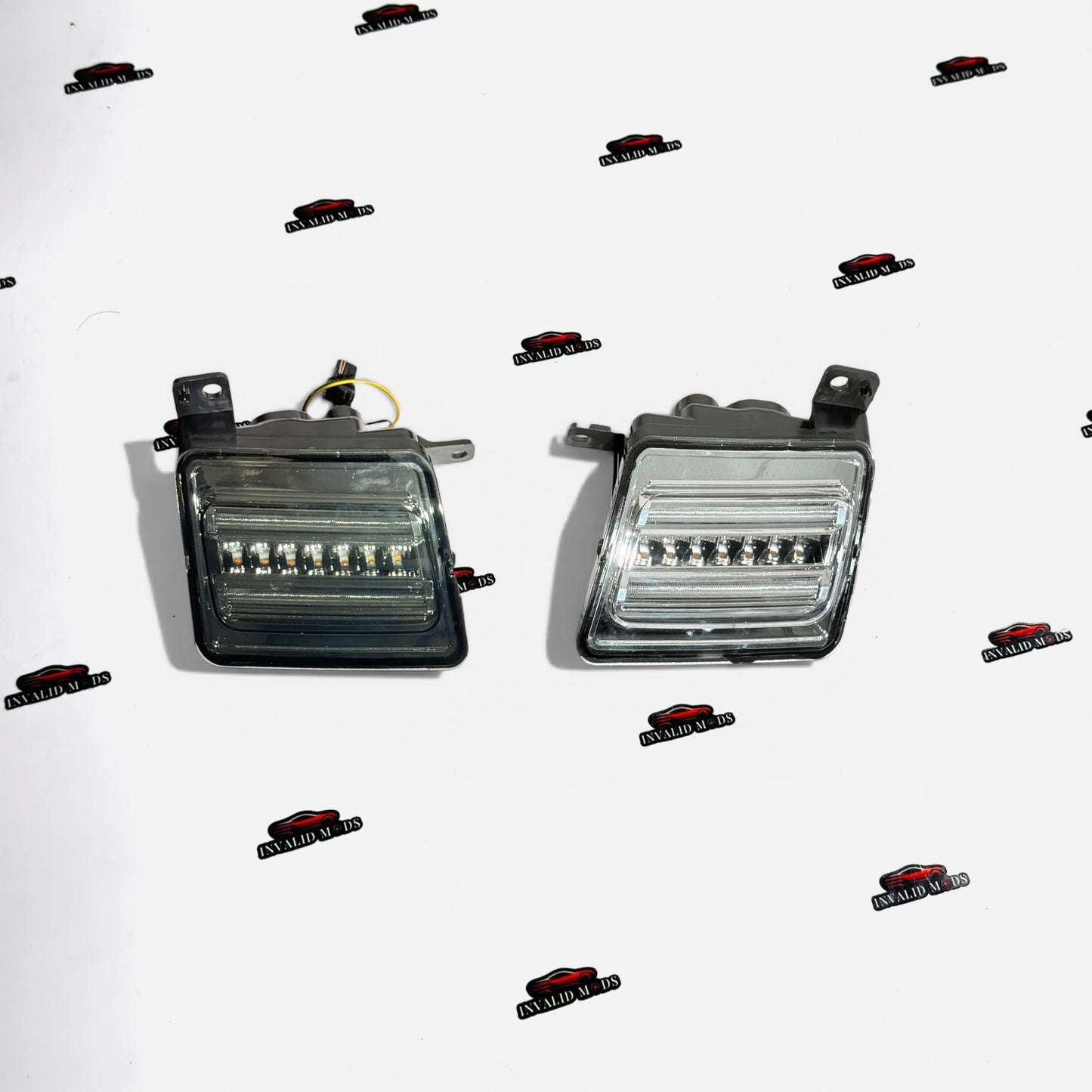 Mahindra Thar Clear Glass LED DRL Lights (Set of 2) | Daytime Running Lights Upgrade