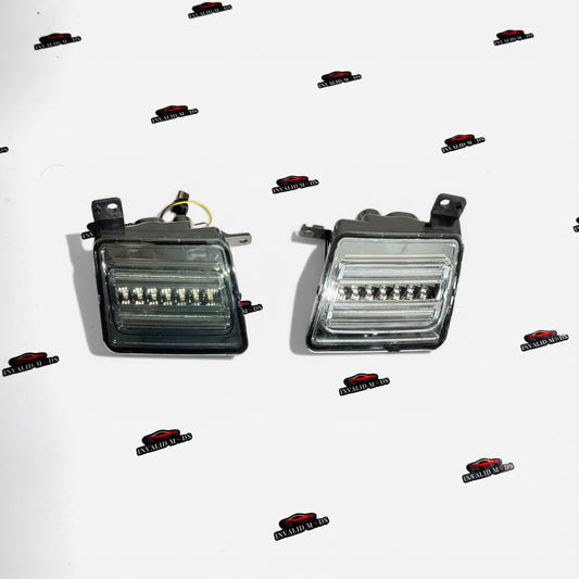 Mahindra Thar Clear Glass LED DRL Lights (Set of 2) | Daytime Running Lights Upgrade