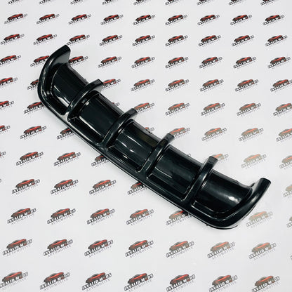 Universal 6 Fin Rear Diffuser | Gloss Black ABS Car Bumper Diffuser