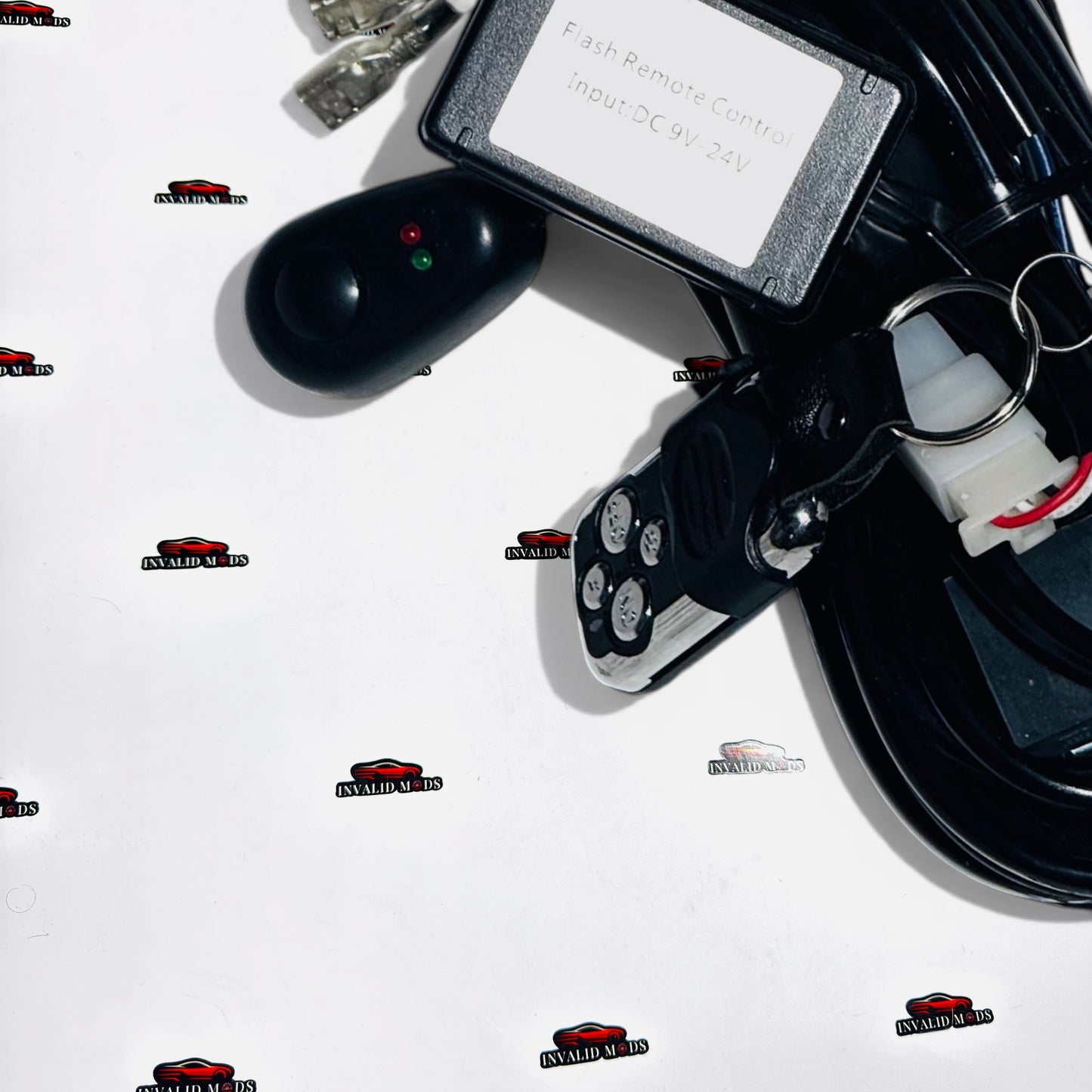 Universal Flash Remote Control Harness (DC 9V–24V) | Premium Wiring Kit