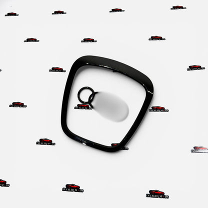 Audi Steering Wheel Trim in Glossy Black Finish | Premium ABS Interior Upgrade | Multiple Shape Options for Audi Models