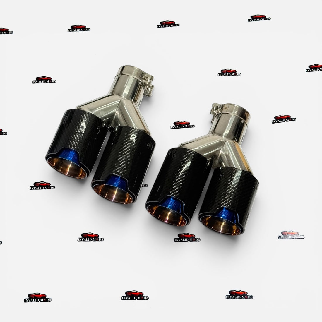 BMW M-Style Dual Exhaust Tip | Universal Stainless Steel Performance Exhaust Tip | Sporty Rear Upgrade