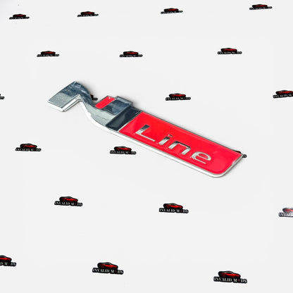 N Line Metal Emblem Badge | Universal Aftermarket Monogram Sticker