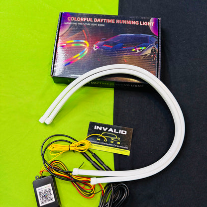 Headlight RGB DRL (App Controlled) | Universal DRL