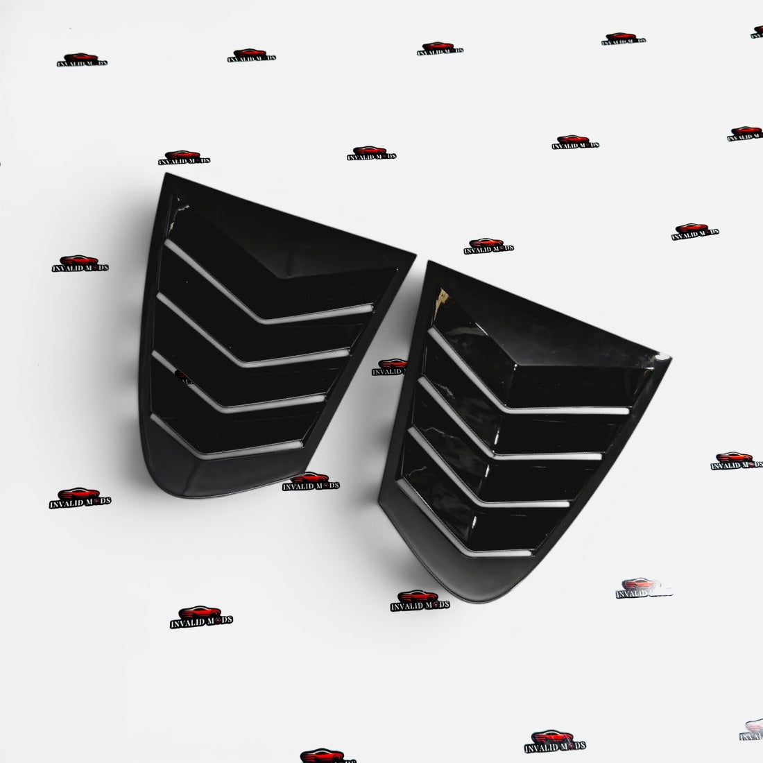 BMW 5 Series F10 Side Window Louvers | Gloss Black Rear Quarter Window Covers