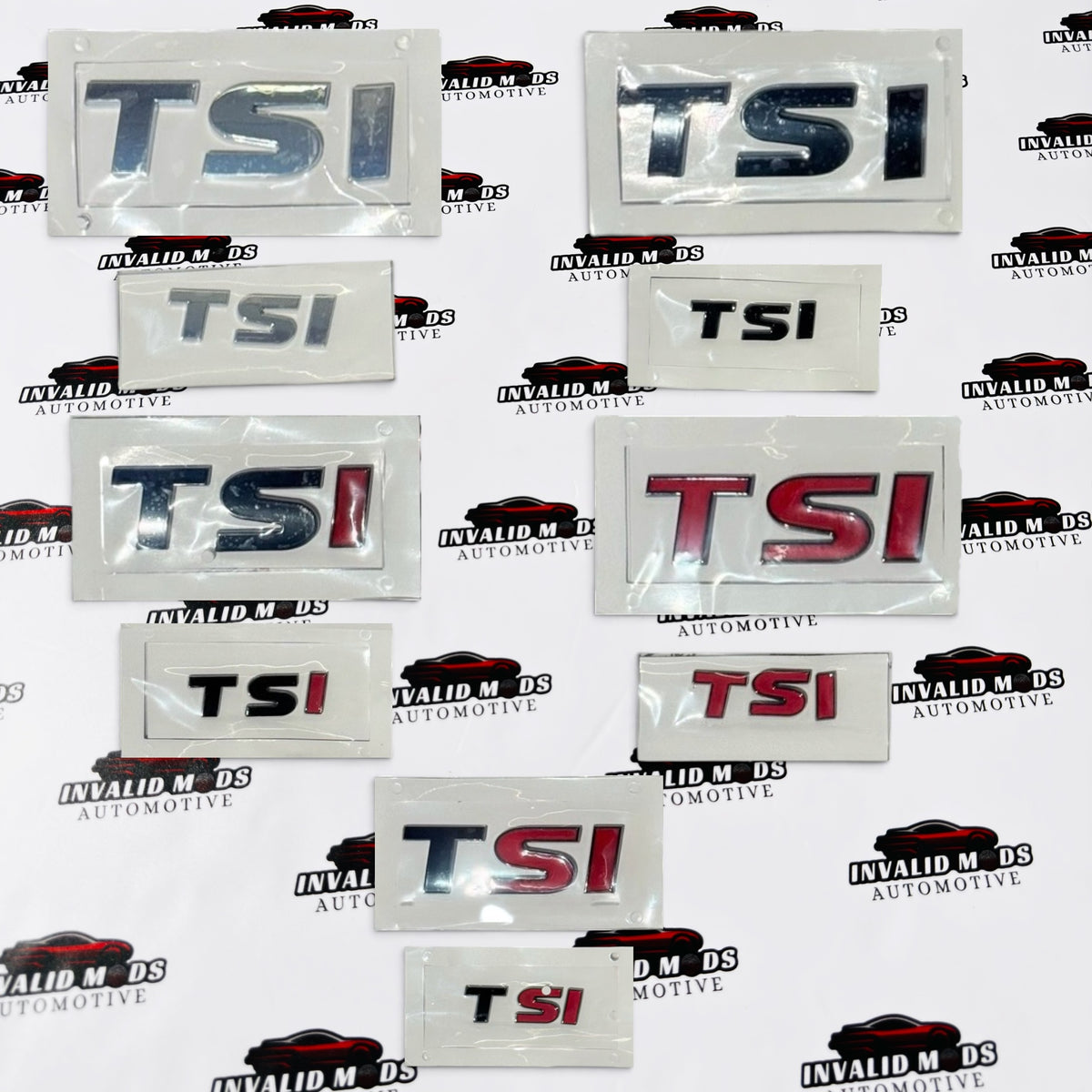 TSI Rear Emblem Sticker | OEM-Type Badge in Multiple Colour Options
