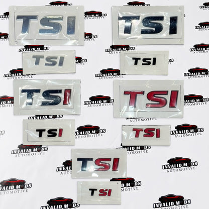 TSI Rear Emblem Sticker | OEM-Type Badge in Multiple Colour Options
