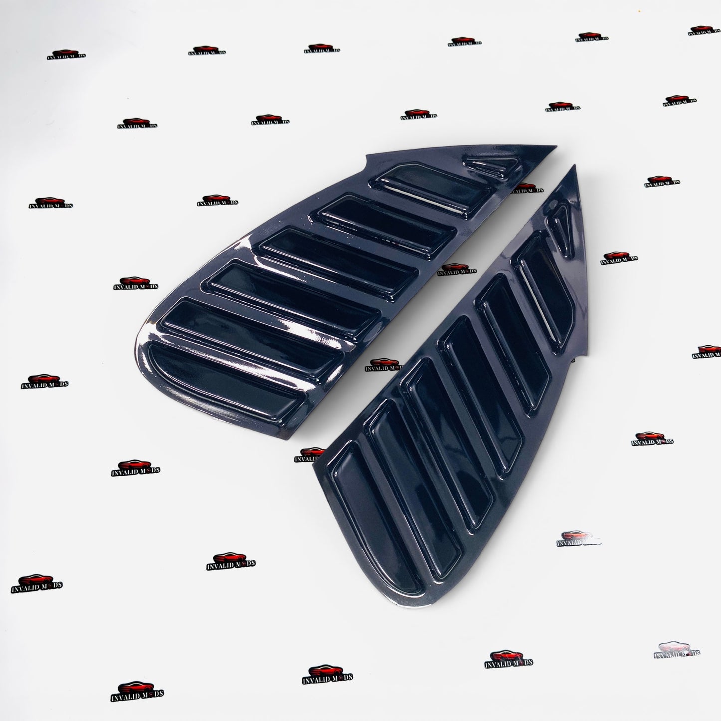Baleno & Glanza 2022+ Rear Glass Louvers – ABS Black/Carbon Fiber Look Exterior Upgrade