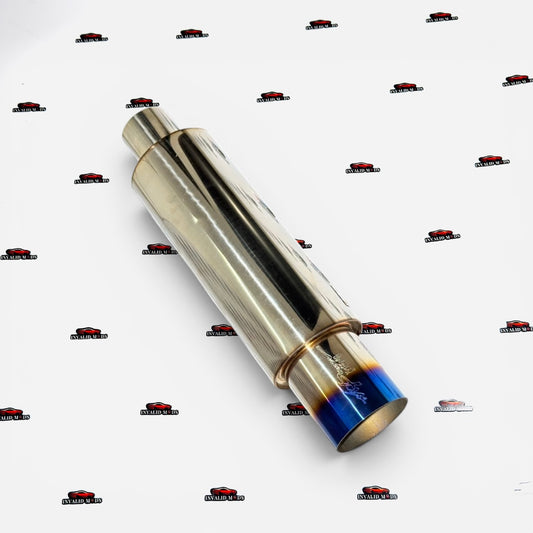HKS JASMA Free Flow Exhaust Muffler | Burnt Finish