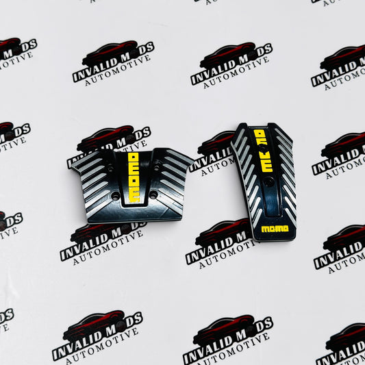 MOMO Pedal Kit for Automatic and Manual Cars | Sporty Aluminum Finish