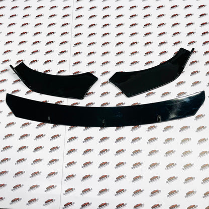 Universal Front Bumper Splitter 3-Piece Kit | 3-Fin Sport Lip Upgrade