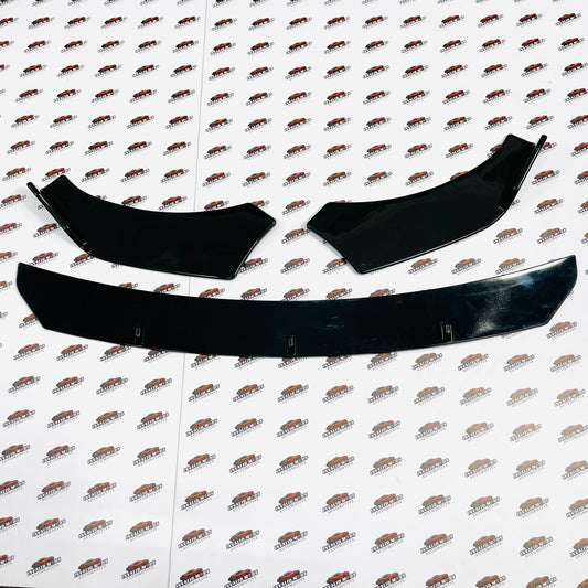 Universal Front Bumper Splitter 3-Piece Kit | 3-Fin Sport Lip Upgrade