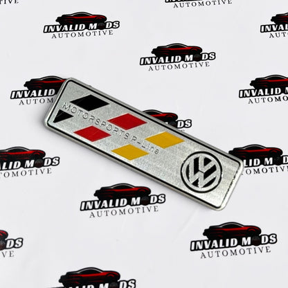 Motor Sports R-Line Sticker with German Flag | Premium Car Decal