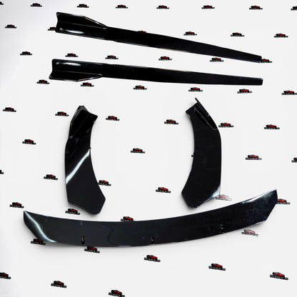 Universal 5-Piece Front Splitter Kit | Imported Aerodynamic Body Styling Upgrade