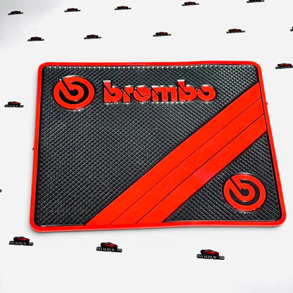 Brembo Anti Slip Car Dashboard Mat | Premium Grip Pad Interior Accessory
