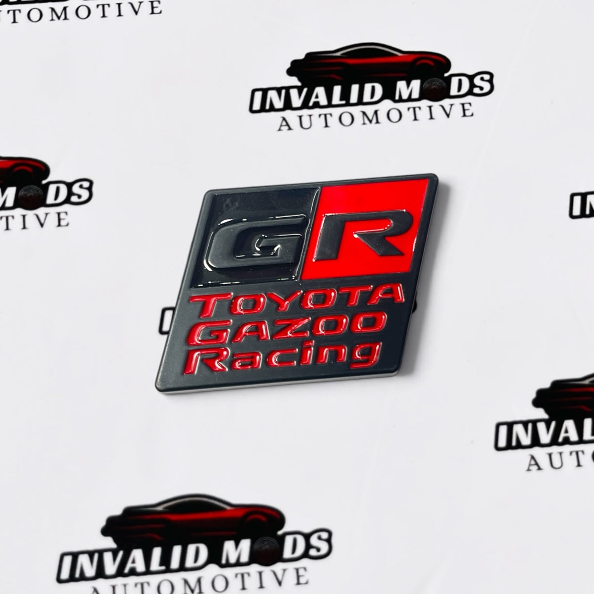 Toyota GR Gazoo Racing Trapezoid Emblem | Premium Metal Badge
