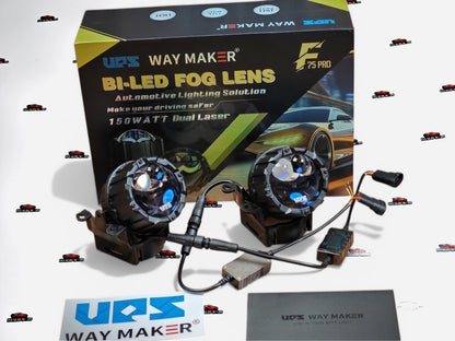 UPS Way Maker F75 Pro 3-Inch Bi-LED Tri color Projector Fog Lamp – Universal Aftermarket Upgrade