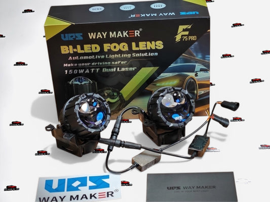 UPS Way Maker F75 Pro 3-Inch Bi-LED Tri color Projector Fog Lamp – Universal Aftermarket Upgrade