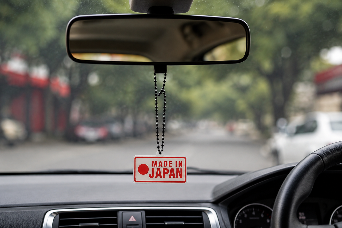 Car Mirror Hanging Ornament – Double-Sided Printed Interior Accessory