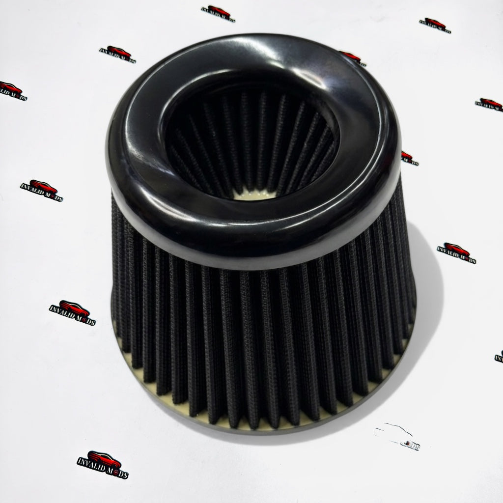 Universal High Flow Air Intake Cone Filter 3 Inch Dual Layer | Performance Engine Air Filter