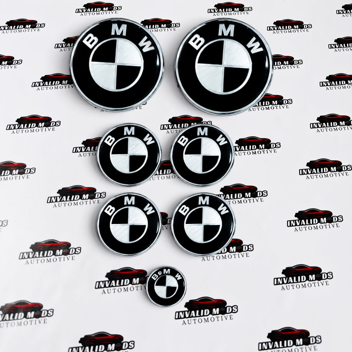 BMW 50th Anniversary Emblems | Set of 7 Replacement Logos