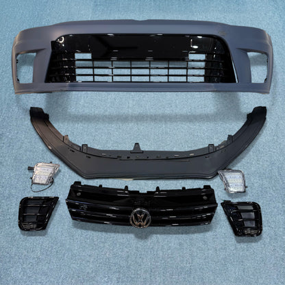 Volkswagen Polo & Vento WRC Style Front Bumper Kit with DRL Lights | Aftermarket Upgrade