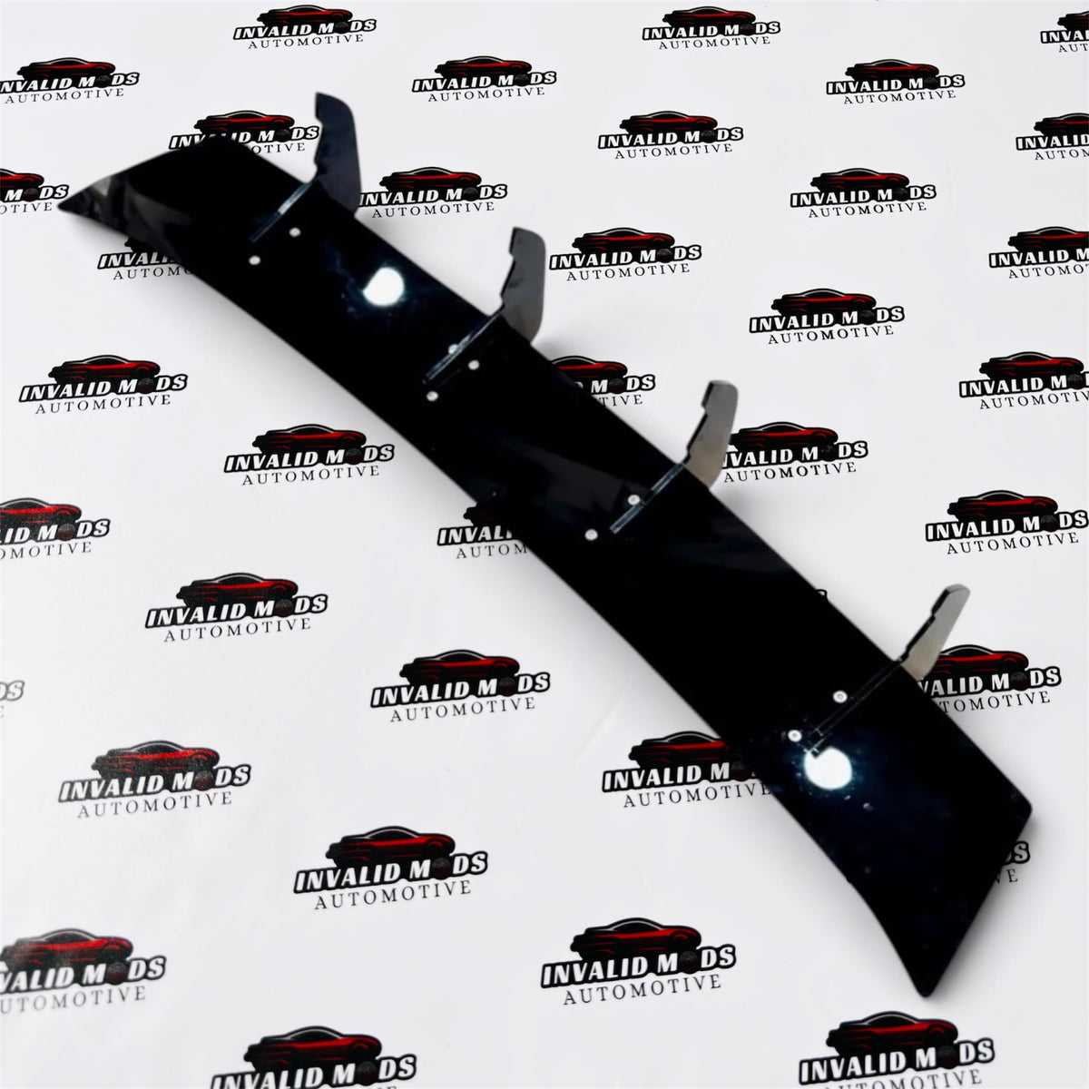 VW Virtus & Skoda Slavia 4 Fin Rear Diffuser | ABS Gloss Black