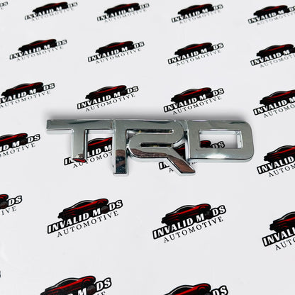 Toyota TRD Emblem Badge for Cars | Premium Metallic Finish