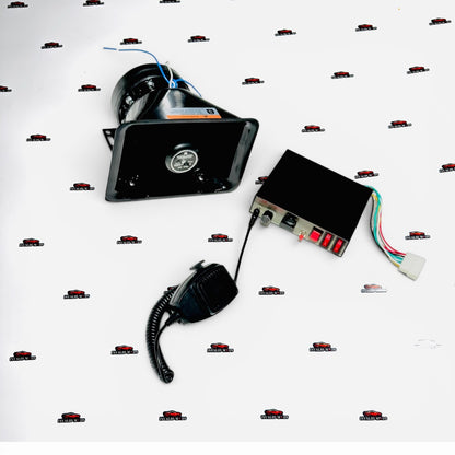 Premium Loud Horn System with Amplifier, Siren & Microphone – High-Power Vehicle PA System