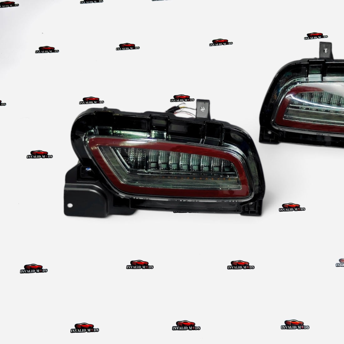 Smoke Finish LED Rear Reflectors for Maruti Grand Vitara & Toyota Hyryder | LED Bumper Reflector Light Set