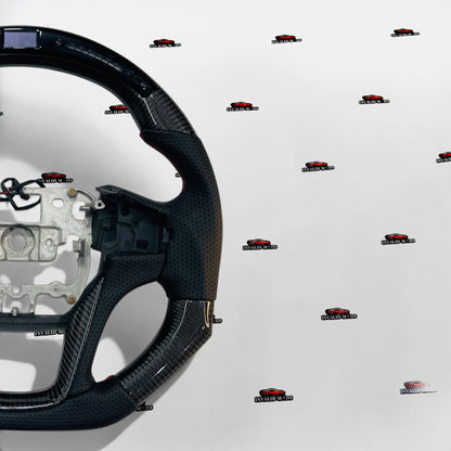 Mahindra Thar Carbon Fiber Steering Wheel with REV Lights – Universal Aftermarket Sport Steering Upgrade