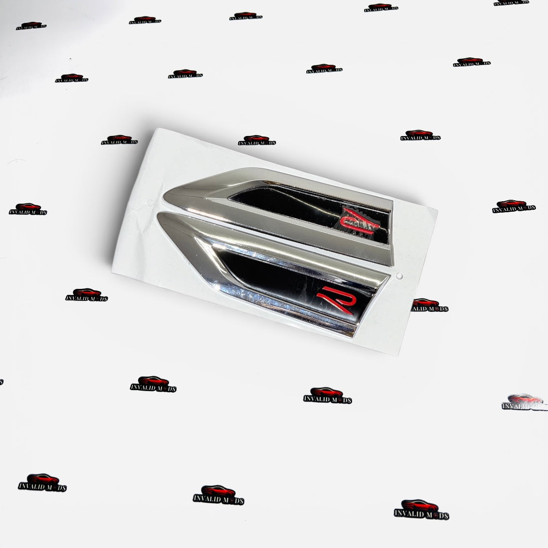R Logo Fender Emblems Set of 2 | Premium OEM-Style Side Badges
